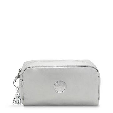 Bolsas Kipling Gleam Metallic Pouch Plateados | MX 2133VR